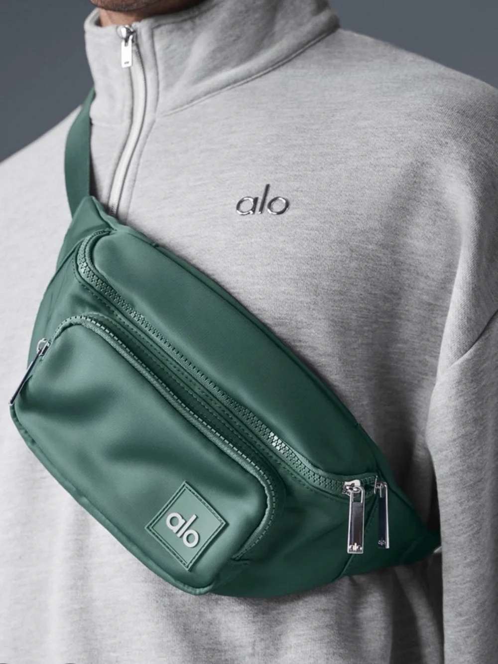 ALO Yoga Dark Green Belt Fanny Bag